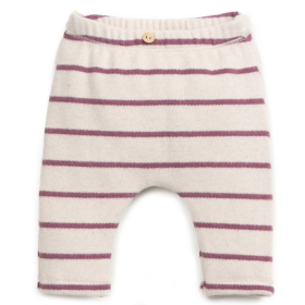 Play Up Legging Creme/Paars Strepen Amora Baby