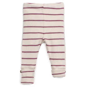 Play Up Legging Creme/Paars Strepen Knoop Amora