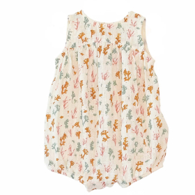 Play Up Romper Creme Bloemenprint