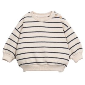 Play Up Sweater Creme/Grijs Strepen Grafite Baby