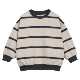 Play Up Sweater Creme/Grijs Strepenprint