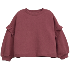 Play Up Sweater Paars Ruffle Amora