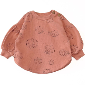 Play Up Sweater Roze Schelpenprint