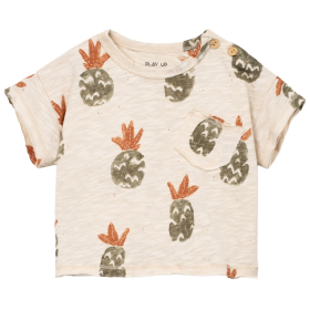 Play Up t-shirt beige/groen ananas baby