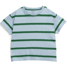 Play Up T-shirt Blauw/Groen Strepen