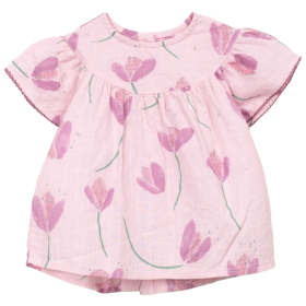 Play Up t-shirt roze bloemen baby