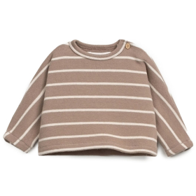 Play Up Trui Bruin/Creme Strepen Pencil