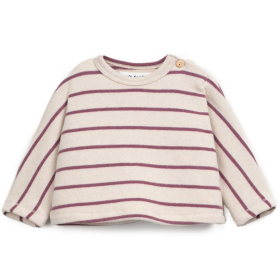 Play Up Trui Creme/Paars Strepen Amora