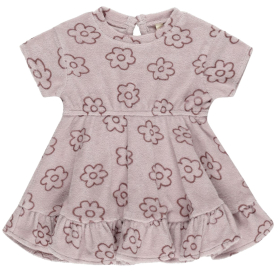 Quincy Mae Jurk Paars Bloemen Badstof Lavender