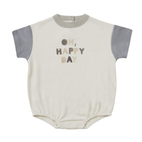 Quincy Mae Romper Creme/Blauw Happy Day