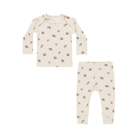 Quincy Mae Set Creme Bloemen