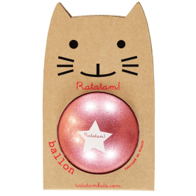 Ratatam Bal Glitter Roze 15 Cm