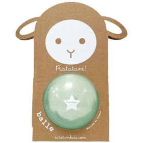 Ratatam Bal Glitter Blauw 10 Cm