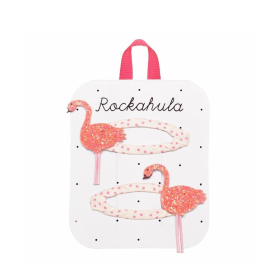 Rockahula Haarclips Roze Flamingo's Glitter 2 Stuks