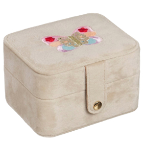 Rockahula sieradendoos creme vlinder carnival butterfly jewellery box