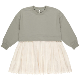 Rylee & Cru Jurk Creme/Groen