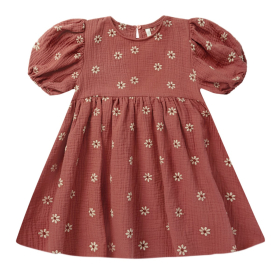 Rylee & Cru Jurk Rood Bloemenprint