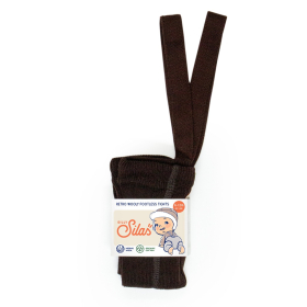 Silly Silas Footless Maillot Wol Espresso Brown