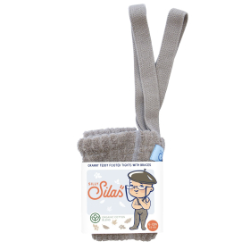 Silly Silas Footed Maillot Granny Oyster Grey