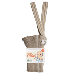 Silly Silas Footless Maillot Oyster Grey Striped