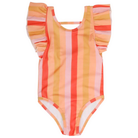 Sproet & Sprout Badpak Beige/Oranje/Roze Strepen