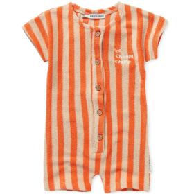 Sproet & Sprout baby jumpsuit met Ice Cream Champ detail in badstof