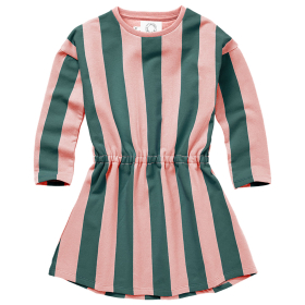 Sproet & Sprout Jurk Groen/Roze Strepen