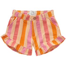 Sproet & Sprout Korte Broek Beige/Oranje/Roze Strepen