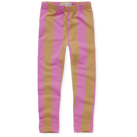 Sproet & Sprout Legging Bruin/Roze Strepenprint