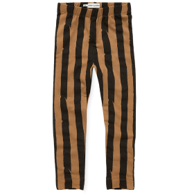 Sproet & Sprout Legging Bruin/Zwart Strepenprint