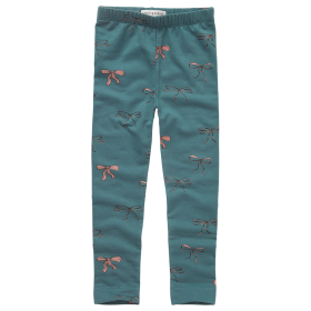 Sproet & Sprout Legging Groen/Roze Strikken