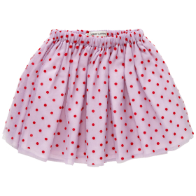 Sproet & Sprout Rok Paars/Rood Rondjes Tule