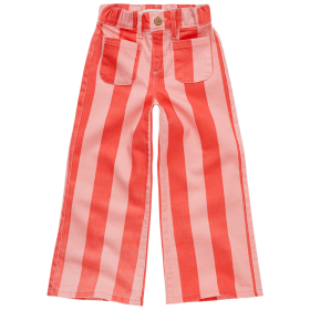 Sproet & Sprout Spijkerbroek Rood/Roze Strepen Wide