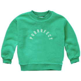 Sproet & Sprout Sweater Groen Purrrfect Badstof