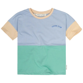Sproet & Sprout T-Shirt Beige/Blauw/Groen Veggie Club