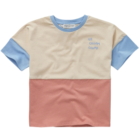 Sproet & Sprout T-shirt Ice Cream Champ beige/blauw/rood
