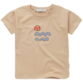 Sproet & Sprout T-Shirt Beige Zon Golven