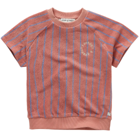 Sproet & Sprout T-shirt rood blauw strepen badstof voor kinderen