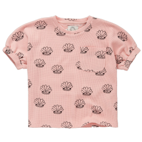 Sproet & Sprout T-Shirt Roze Schelpenprint