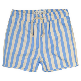 Sproet & Sprout Zwembroek Beige/Blauw Strepen