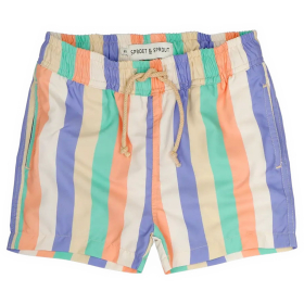 Sproet & Sprout Zwembroek Blauw/Groen/Beige Strepen
