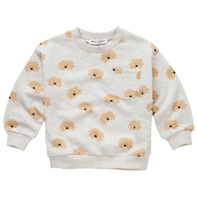 Sproet & Sprout Sweater Grijs/Beige Hond