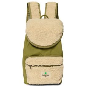 Studio Noos Rugzak Groen/Creme Army Teddy Mini