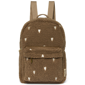 Studio Noos Rugzak Bruin Hartjes Teddy Midi