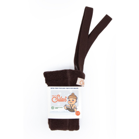 Silly Silas Teddy Warmy Footless Chocolate Brown