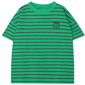 The Campamento T-shirt Groen/Zwart Strepenprint