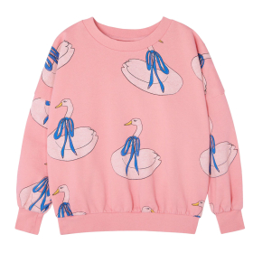 The Campamento Sweater Roze Zwanenprint