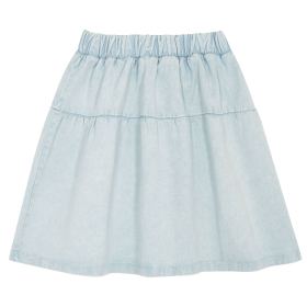 The Campamento rok lichtblauw voor kinderen met elastische tailleband