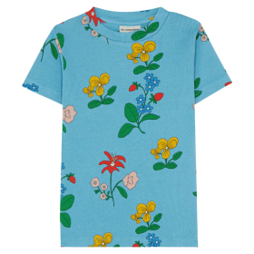 The Campamento T-shirt blauw met bloemenprint voor kinderen