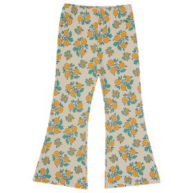 Tiny Cottons Flared Broek Beige/Oranje/Groen Bloemen